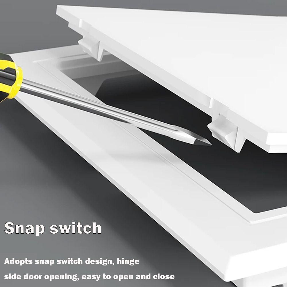 White Access Panel Door Plastic Inspection Hole Door Latch Hinged Access Hatch  Doors Wall Ceiling