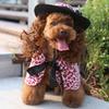 Dog clothes turned funny pet supplies cross-border hat cape set pet halloween costume