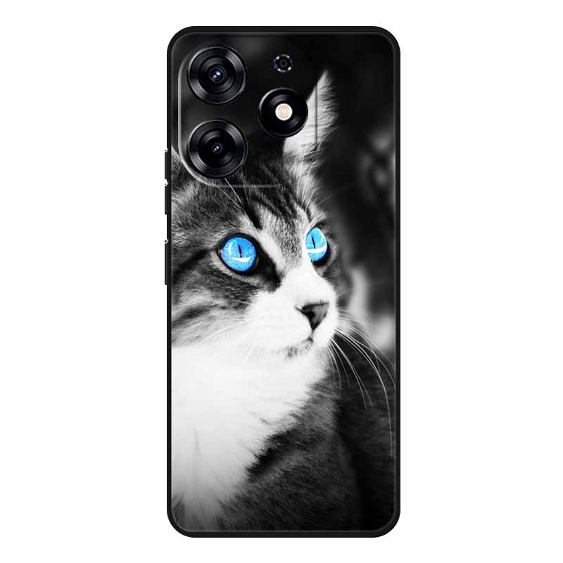 For Tecno Spark 20 Pro Case Wolf Soft Silicone TPU Back Cover Phone Cases For Tecno Spark20 Pro KJ6 Cute Animals Protector Funda