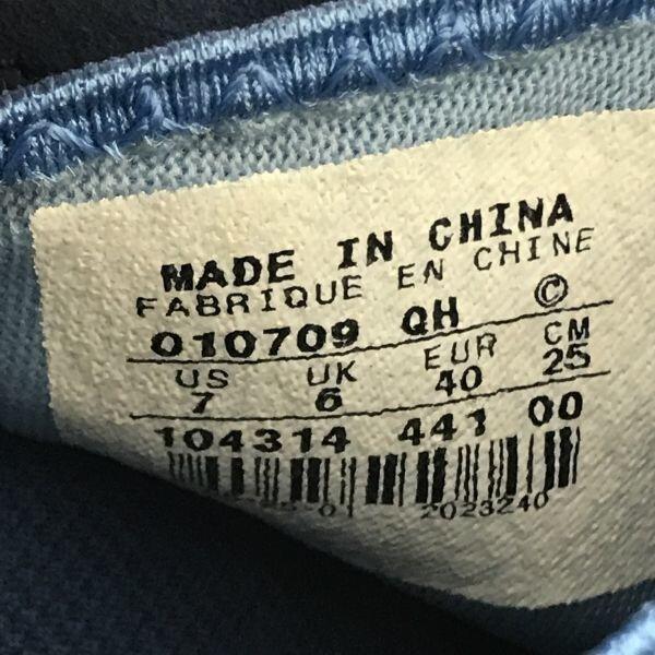 NIKE FOOTSCAPE Low Cut Mesh Sneakers 25.0 Light Blue Vintage Style(USED)