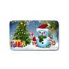 Christmas Waterproof Shower Curtain Four-Piece Floor Mat Combination Bathroom Water-Absorbing Non-Slip Carpet Door Mat Foot Mat