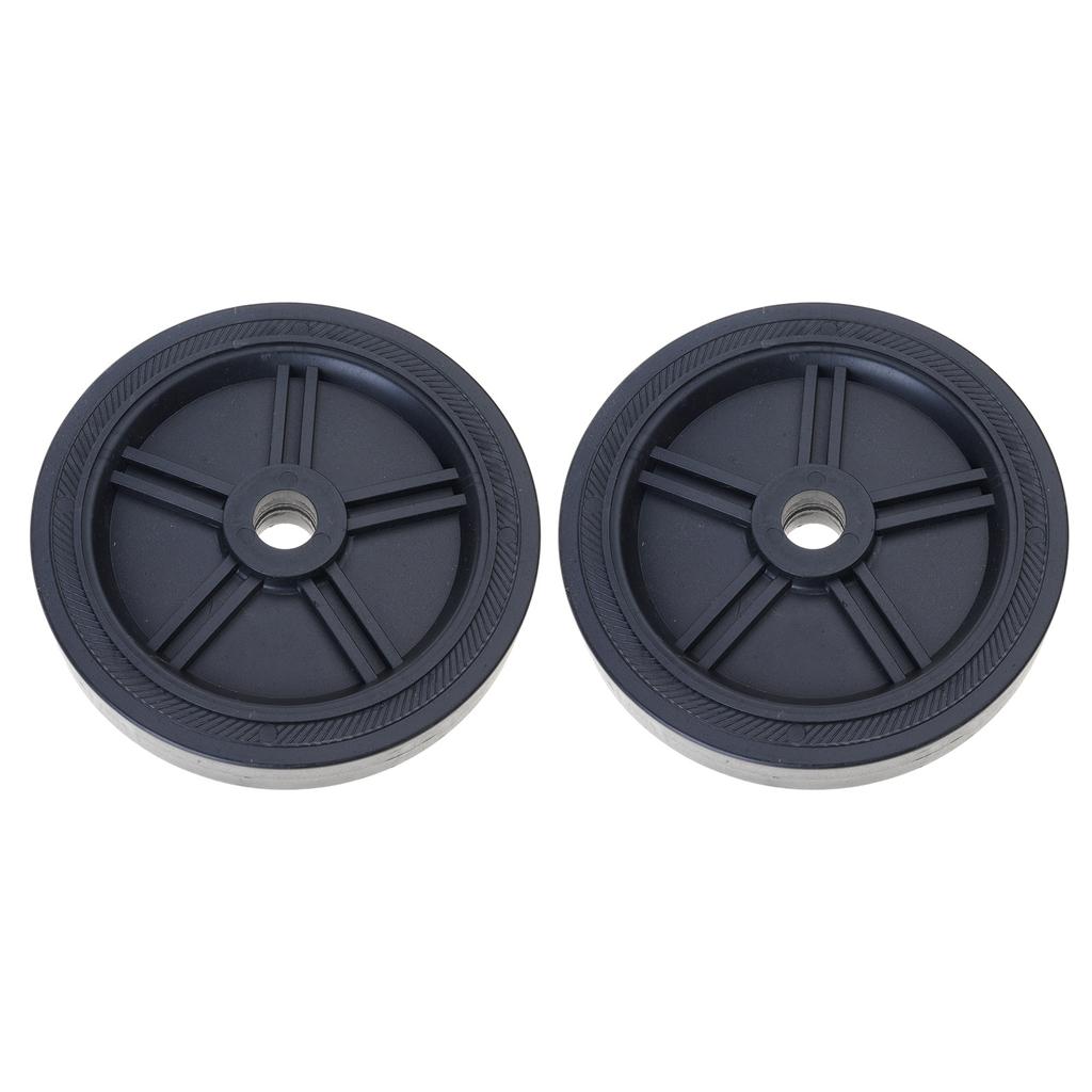Pack of 2 Heavy Duty Quiet Air Compressor Wheels Durable Plastic Casters Wheel 20/25mm Mounting Hole for Easy Mobility