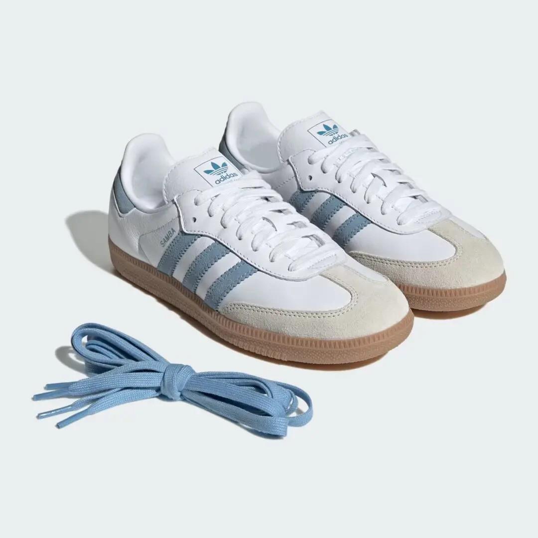 JS1391 adidas Originals Samba OG Cloud White Alumina Ash Blue (Женский) 5W