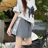 Summer high-waist sports shorts loose casual elastic waist pants