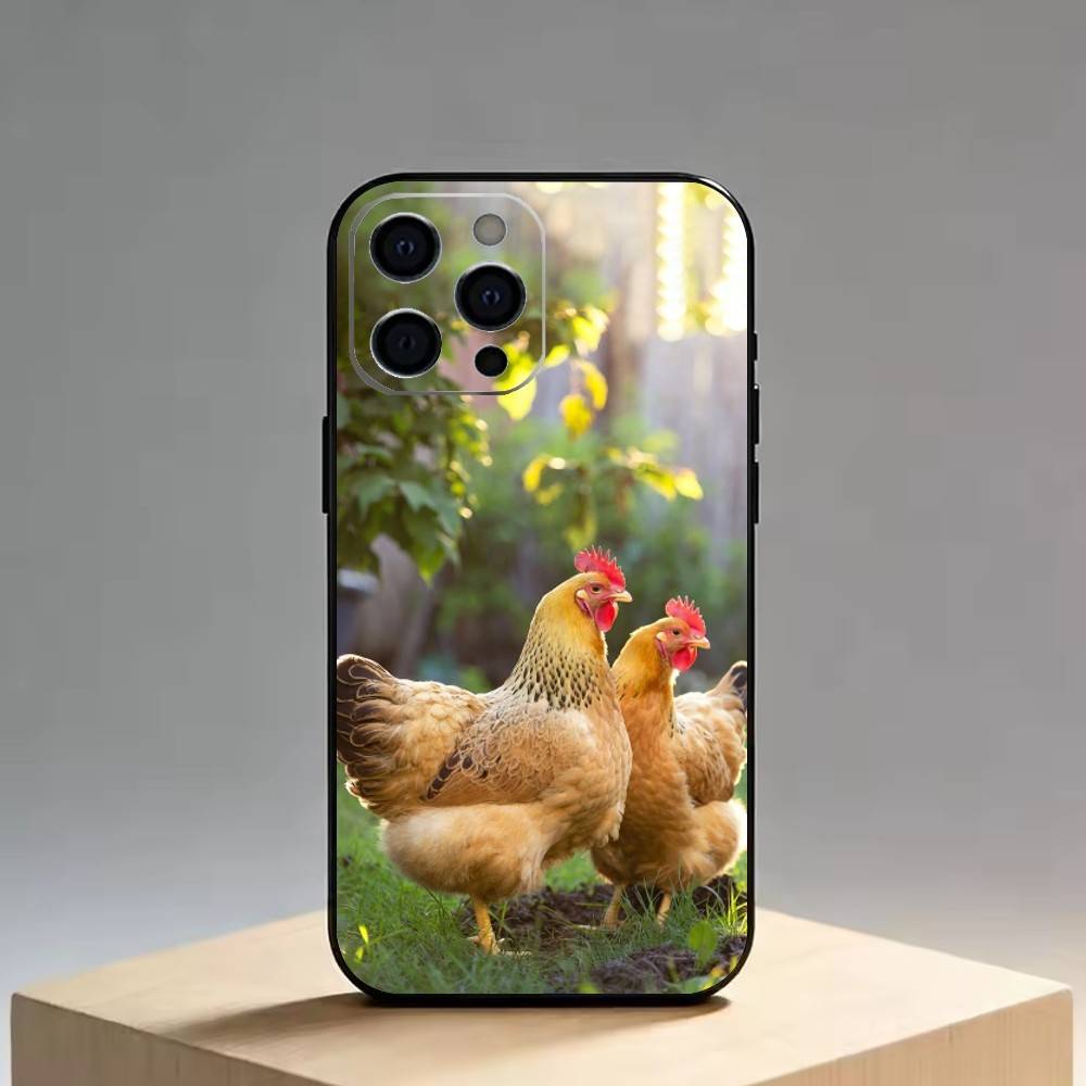 

Chicken222 Чохол для телефону силіконовий м який для IPhone 17 16 15 14 13 12 11 X XR Plus Pro Max Plus iPhone14Pro