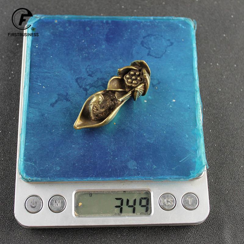 Antique Bronze Lotus Carp Desktop Decorations Incense Burner Vintage Copper Zen Tea Table Ornament Home Decor Crafts Accessories