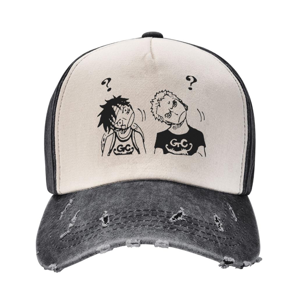 Portgas D. Ace Baseball Cap Vintage Distressed Denim Luffy  One Piece Headwear for Men Women Summer Unstructured Soft Hats Cap