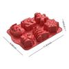 Food-Grade Silicone Candy Mold with 3D Christmas Designs Tree Gingerbread Man Snowman Santa Bells for Baking Chocolate Cookies