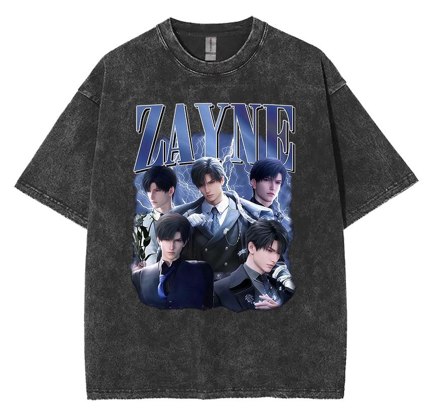Funny Girl Dinner Caleb Graphic Tee Shirt Love and Deepspace Novelty Cotton T Shirts Fashion High Quality Vintage Washed T-Shirt