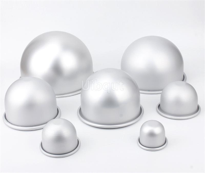 4pcs or 2 Pcs Set Round Bath Bomb Molds Aluminum Alloy Ball Sphere Bath Bomb Mold Cake Baking Pastry Mould DIY Bathing Tool