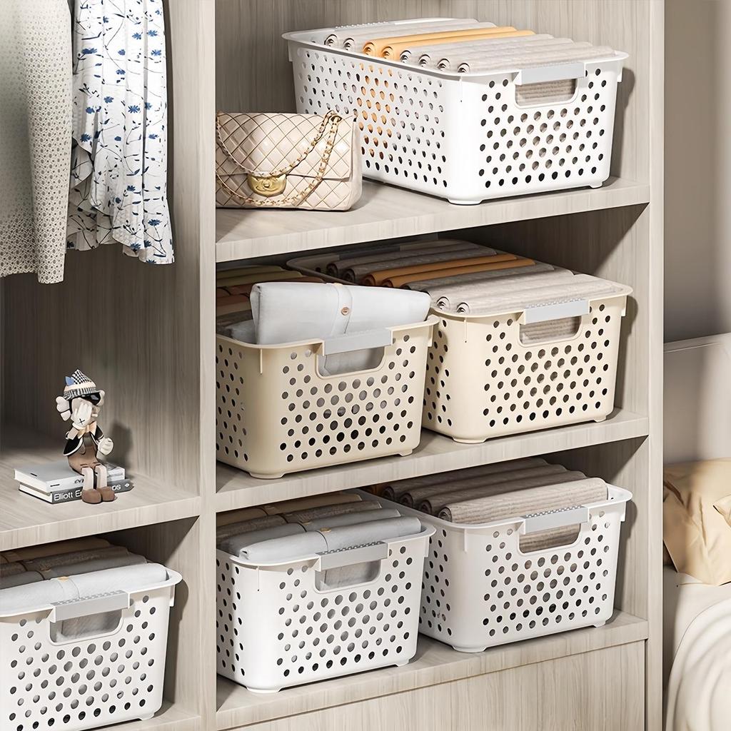 Pusty Kosz do Przechowywania Przekąsek i Zabawek - Duży, Pogrubiony Plastikowy Pojemnik do Użytku Domowego