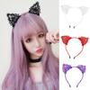 Girls Kids Cute Black Cat Ear Headwear Party Lace Hair Head Bands Headband