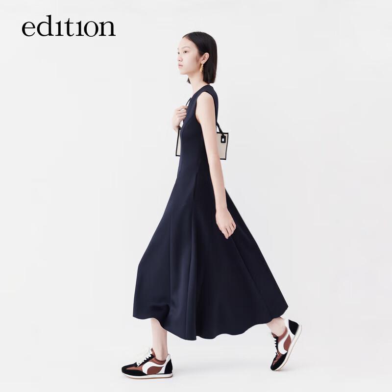 

Edition Women s Front Zip Sleeveless A-Line Long Dress S 160