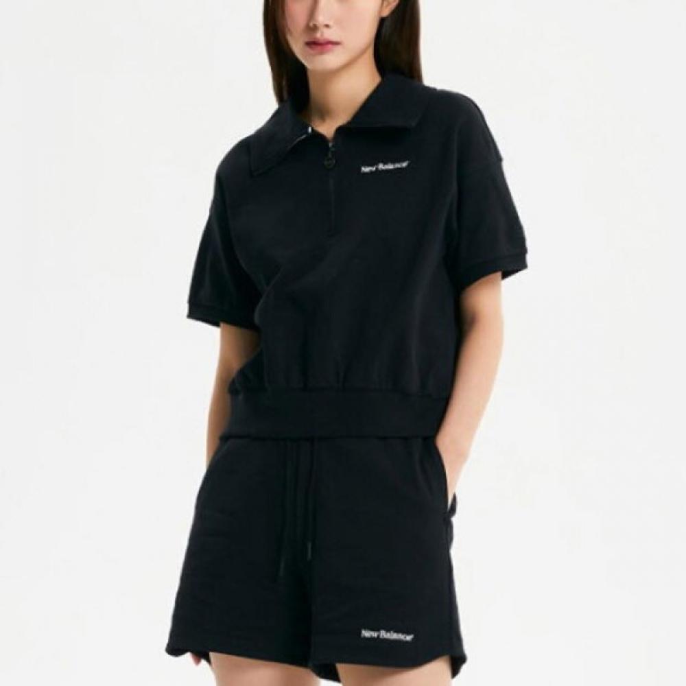 

New Balance Women S Summer Eco Half Zip Short Sleeve SweatShirt Nbnce2w312 19 85