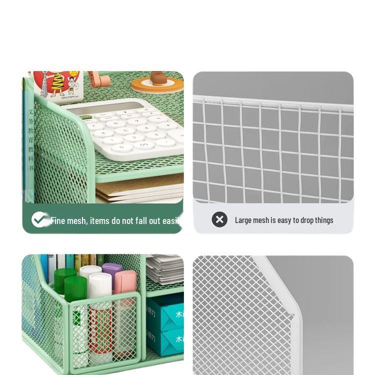 Desktop File Organizer: Multilayer Large Capacity Storage Rack for Office Supplies