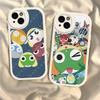 Keroro Frog Cool Gunsou Sergeant Phone Case For IPhone 16 15 14 13 12 11 Pro Max Plus Leather Shockproof Cover