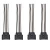 Zündspulen-Stecker-Kabelbaum 90980-11885 Satz mit 4 Stück Passend für Toyota Tacoma Camry Yaris RAV4 Corolla Matrix Solara Prius C Highlander Avalon Echo