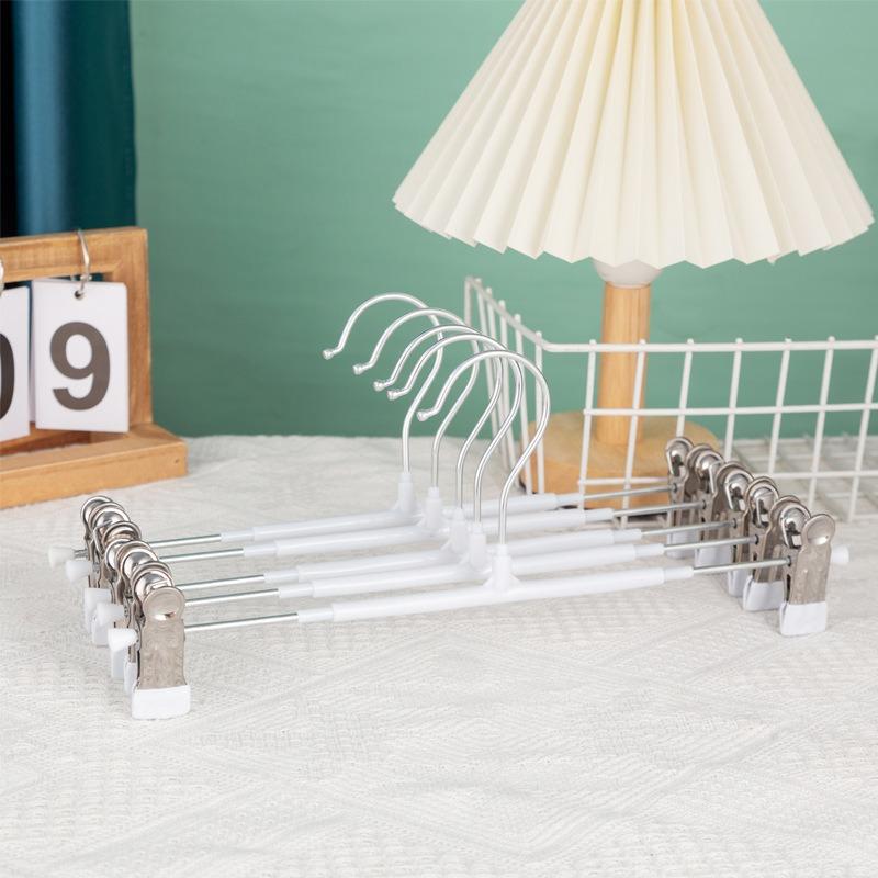 Thickened Anti-slip Trouser Rack Anti-slip and Traceless Trouser Clips Multi-functional Extendable Skirt Clip Rack with Clips