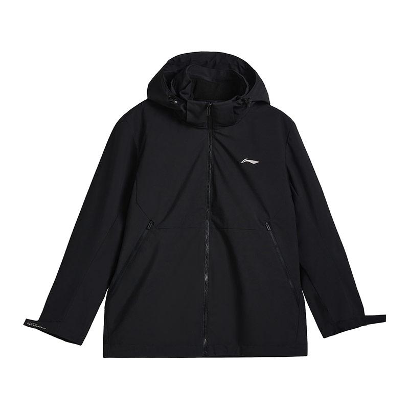 

Li Ning Solid Color Logo Loose Fit Windbreaker Water Resistant Sports Casual Hoodie Unisex outerwear AWBV153-2 2XL