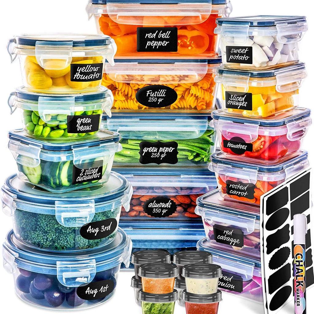 High-Transparency Multi-Size Kitchen Storage Box for Rice, Vegetables, and Snacks