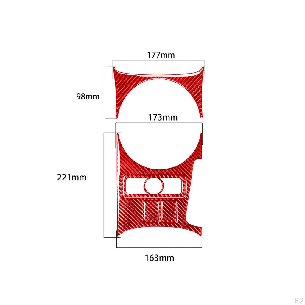 Carbon Fiber Center Console Gear Shift Panel Cover Decoration for rx8 Easy to Install Prevent