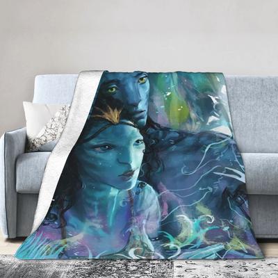 Cartoon Avatar Movie Blanket Fleece Summer Air Conditioning  Multi-function Lightweight Throw Blanket for Bed Car Quilt