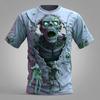 3D Print Sports Quick-dry Breathable Men T-shirt Outdoor Street Casual Fashion Scary Skull Gothic Hip-hop Short-sleeve Clothing