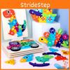 Wooden Dinosaur Children Number Puzzle Set For Brain Development And Playtime