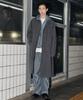 [City Leisure] Cn Oversized Balmacaan Trench Coat [Grey]