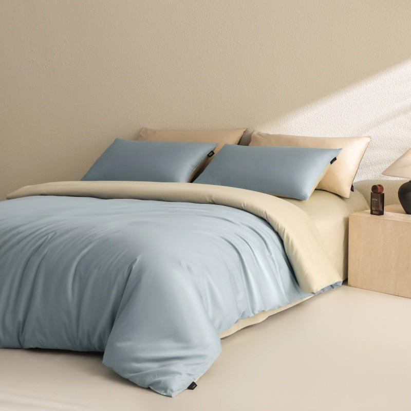 100% Cotton Long-Staple Sateen Bedding Set Luxury Soft Bed Sheets Duvet Cover
