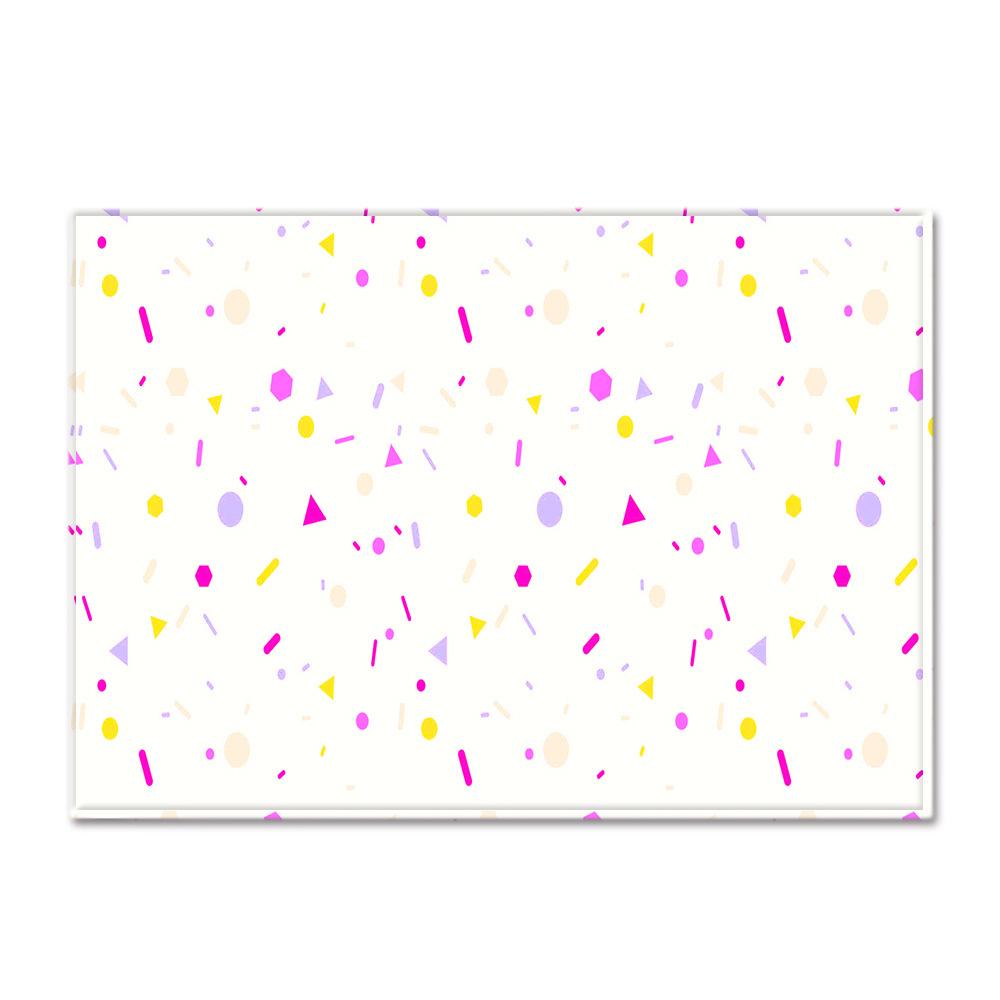 Ethnic Style Carpet Feather Style Bedroom Floor Mat