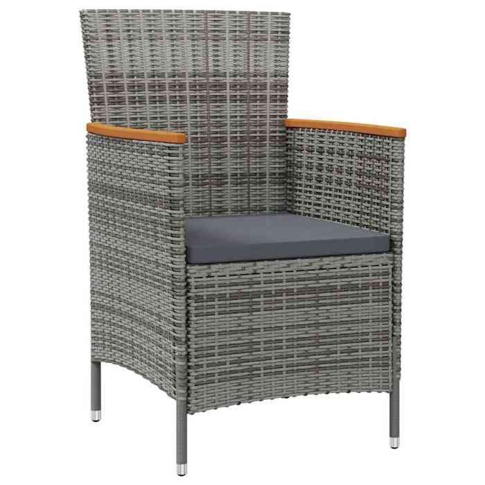 Maison Exclusive - Ensemble à manger d'extérieur 7 pcs et coussins Résine tressée