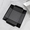 Non-Stick Coated Metal BBQ Pan Large Capacity Grill Basket Barbecue Grill Pan  Backyard BBQ