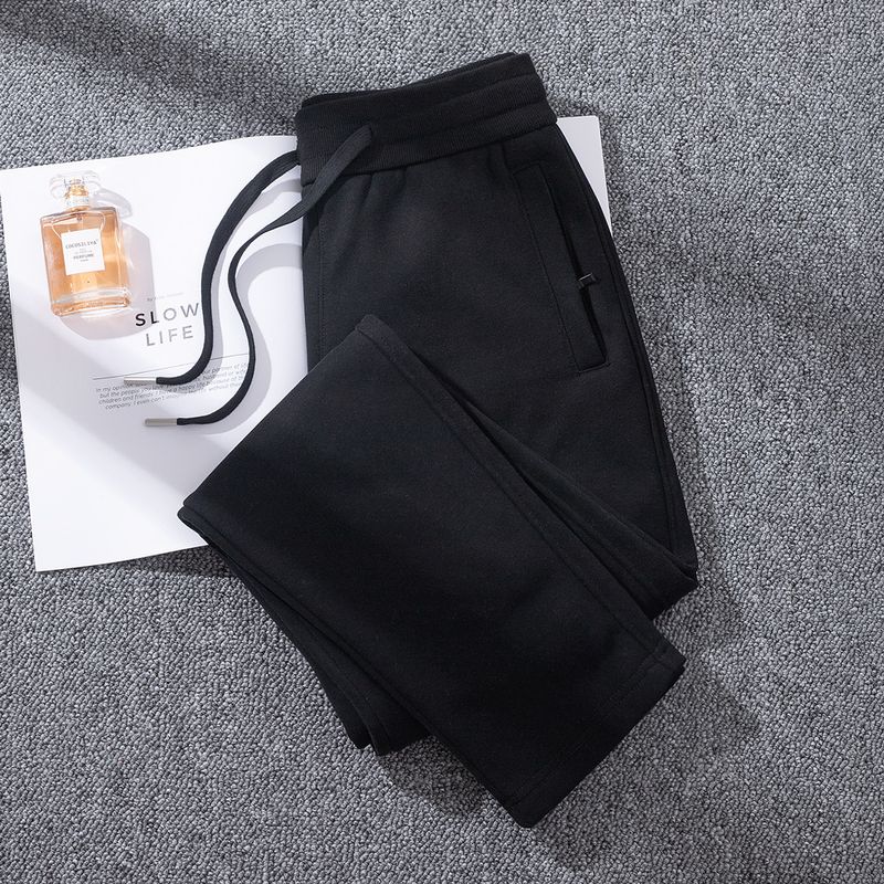 

Летние Хлопковые Прямые Брюки Высокого Качества Женские Брюки Карман Молния Спортивные Брюки Весна и Осень Тонкие Спортивные Штаны Свободные Повседневные Брюки Розовые Black [Winter Fleece-lined] 85% cotton XL