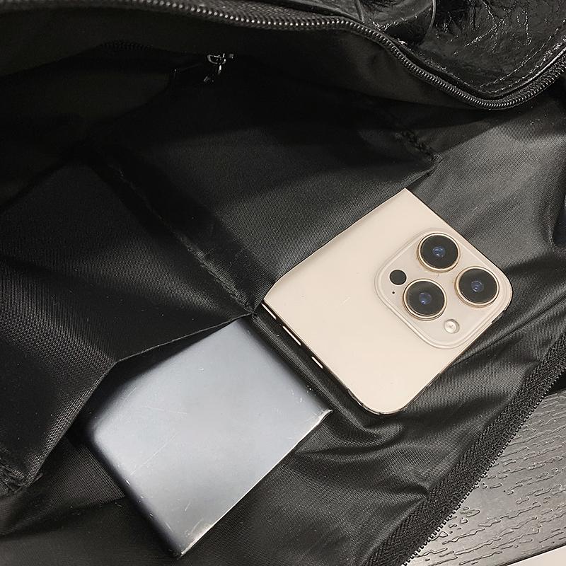 PU Shoulder Bag Portable Yoga Bag Women's Waterproof Large Capacity Luggage Bag Short Distance Travel Bag