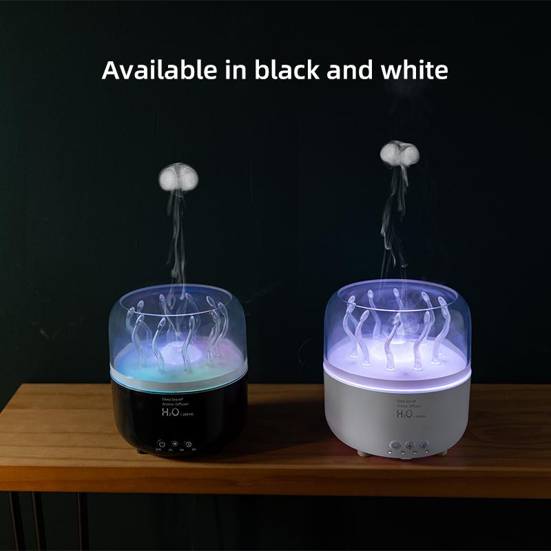 New V77 Multi Spray Mother Aromatherapy Machine Home Ultrasonic Atomization Humidification Colorful Flame Aromatherapy Machine.