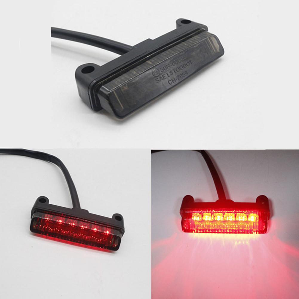 Motorcycle LED Tail Light Off-Road Vehicle Electric Decorative Light Motorcycle Plate LED Bike Light Modified License Brake G4A1