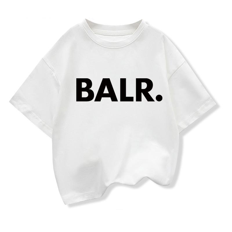 

Summer Boys T-shirt Cotton Casual Funny BALR. Print Baby Cool Loose O-neck Tops for Baby Kids Short Sleeve Girls Tees Tops S