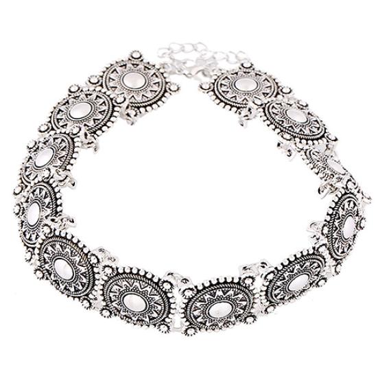 

Винтажное женское резное колье из сплава, воротник-нагрудник, ожерелье в стиле панк, ювелирные изделия