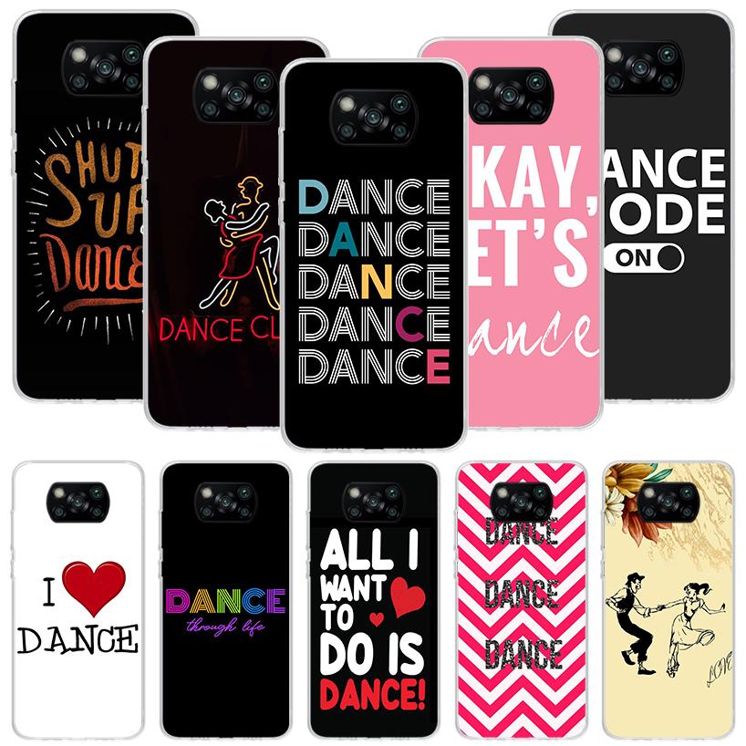 I Love Dance Phone Case For Xiaomi Poco X7 X6 X5 Pro F7 Ultra Redmi 15C 15 13 13C 12 12C 10 10A 10C 9 9A 9C 9T Cover Poco X7 X6