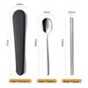 Abay 316 Stainless Steel Portable Chopsticks & Spoon Set