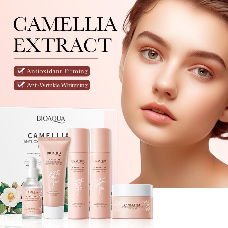 BIOAOUA Camellia Antyoksydacyjny nawilżający zestaw 5 sztuk