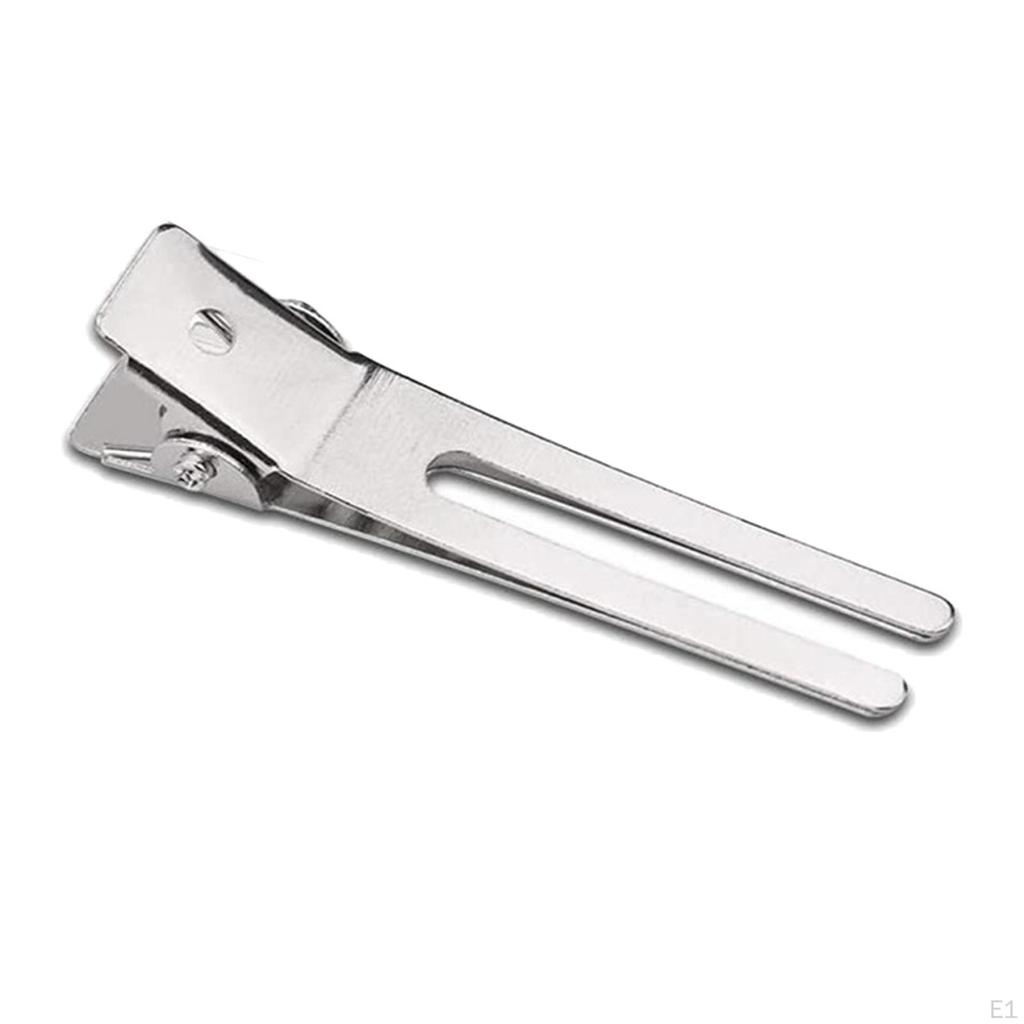 50x Hair Clips Duckbill Clips, Hairdresser Separating Clamps, Double Prong Pins for Barber,