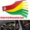 New 8 In 1 Brake Pad Measuring Tool Gauge Feeler Tester Scale Lining Thickness Wear Meter Thickness Gauge Handy Measuring