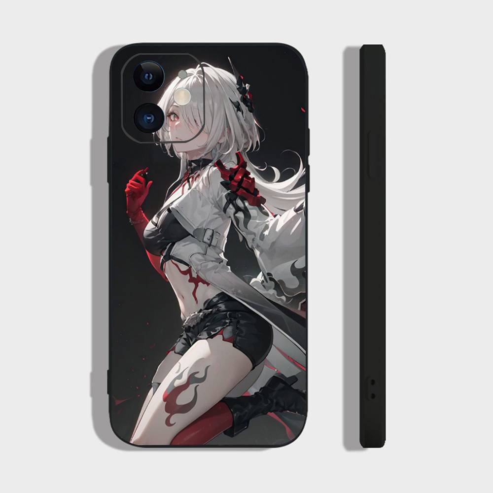 Acheron Animated Game Honkai Star Rail Phone Case For IPhone 17 Air 16 15 14 13 Pro Max 11 12 Black Silicone Cover