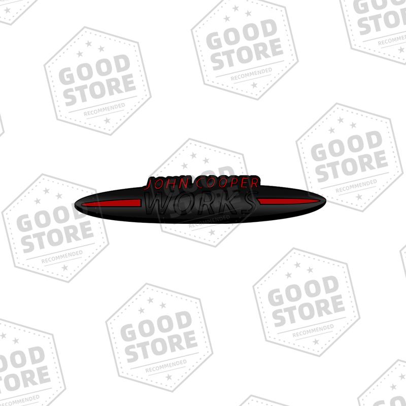BFZ1 Metal Car Body John Cooper Works Badge 3D Front Grill Emblem Rear Trunk Sticker For Mini Cooper S R55 R56 R60 R61 Auto Accessory