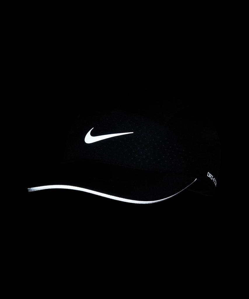 NIKE Dri-Fit Adv Fly Unstructured Reflective Cap - Black: Anthracite / Fb5681-010