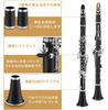 Clarinet 17 ABS Resin Wind Instrument Easy to Care B, Keys, Nickel-Plated, Body, Beginner's Set, (F-300 Performance)