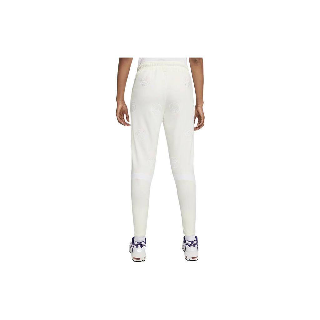 Nike Paris Saint-Germain Solid Color Embroidered Drawstring Cuffed Sweatpants Women Bottoms Off-White DX5697-133