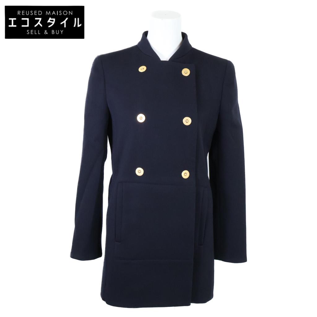 GIORGIO ARMANI [New/Domestic regular/22 year production] 3SHOC09A T03NR Wool Double Jacket 38 NavyUsed